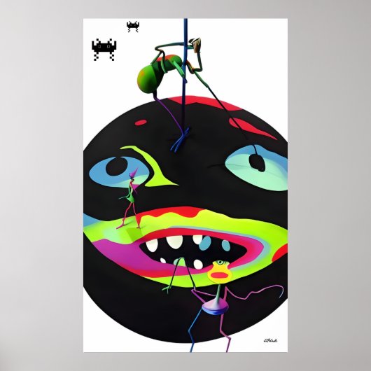 Selbstgenerierte Stressmonster Poster (Vorne)