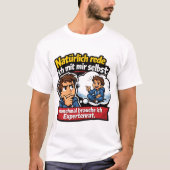 Selbstgespräch Humor Cartoon T-Shirt (Vorderseite)