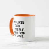 Selbstgespräch Tasse (Vorderseite Links)