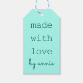 Selbstgestaltete Geschenkanhänger (Vorderseite)