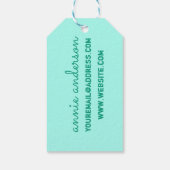 Selbstgestaltete Geschenkanhänger (Rückseite)