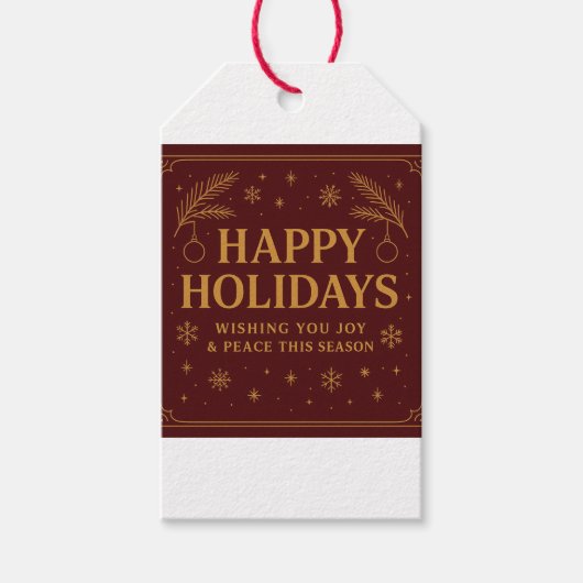 Selbstgestaltete Geschenkanhänger (Vorderseite)