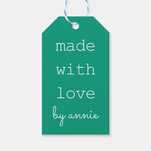 Selbstgestaltete Geschenkanhänger (Vorderseite)