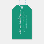 Selbstgestaltete Geschenkanhänger (Rückseite)