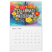 SELBSTGOAL QUOTE CLASSIC BOHO THEMA JAHRE KALENDER (Feb 2026)