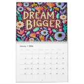 SELBSTGOAL QUOTE CLASSIC BOHO THEMA JAHRE KALENDER (Jan 2026)