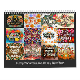 SELBSTGOAL QUOTE CLASSIC BOHO THEMA JAHRE KALENDER