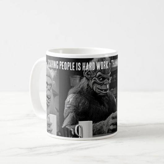 Selbstheilende Menschen ist harte Arbeit Retro Mon Kaffeetasse (Vorderseite Links)