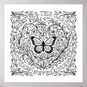 Selbstheilende Schmetterlingsfarben-Poster Poster (Vorne)