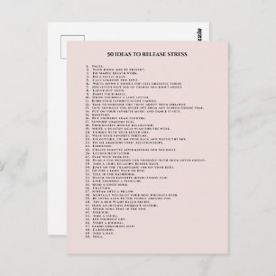 Selbstheilungsmotivation rot pink postkarte