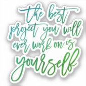 Selbsthilfeangebote, Projekt, das Sie inspirierend Aufkleber (Vorderseite)