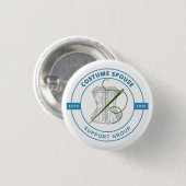 Selbsthilfegruppe für Kostüm-Ehepartner Button (Vorne & Hinten)