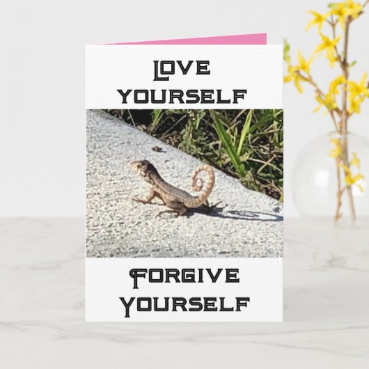 Selbsthilfekarte Karte (Gelbe Blume)