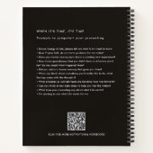 Selbsthilfeschrift fordert Boho Floral auf Notizblock (Rückseite)