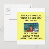 Selbsthilfewitz Postkarte (Vorne/Hinten)