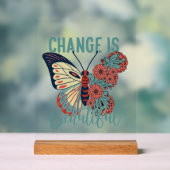 Selbstinspirierende Wortart Acrylschild (Neutral)