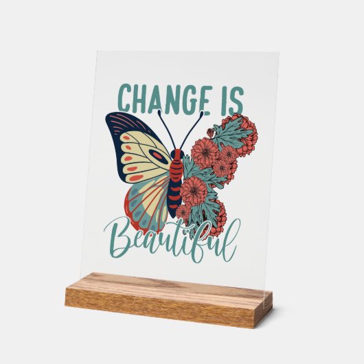 Selbstinspirierende Wortart Acrylschild (Winkel)