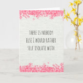 Selbstisolate Miss Denken Sie an Sie Karte (Gelbe Blume)