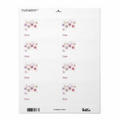 Selbstklebemarke: Farbige Weihnachtsschneeflocken (Vorne)