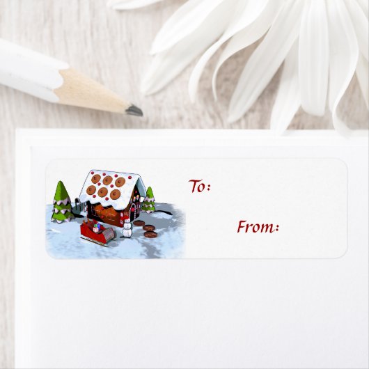 Selbstklebemarkter für Gingerbrot-Haus (Insitu)