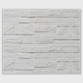 Selbstklebende Tapete aus weißem Backstein Geschenkpapier (Flach)