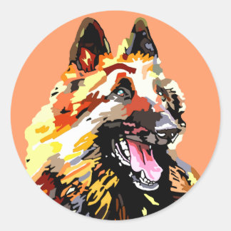 Selbstklebende Tervuren Runder Aufkleber