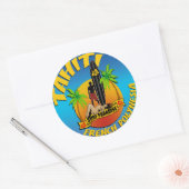 Selbstklebender Tahiti Runder Aufkleber (Umschlag)