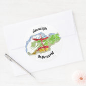 Selbstklebendes Namensschild Runder Aufkleber (Umschlag)