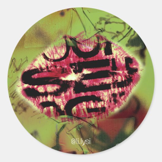 Selbstklemme Runder Aufkleber (Vorderseite)