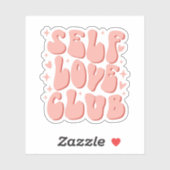 Selbstklub, Liebe, psychische Gesundheit Aufkleber (Blatt)