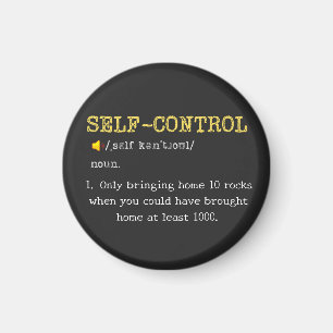 Selbstkontrolle Definition Lustig Personalisiert Magnet