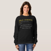 Selbstkontrolle Definition Lustig Personalisiert Sweatshirt (Vorne ganz)