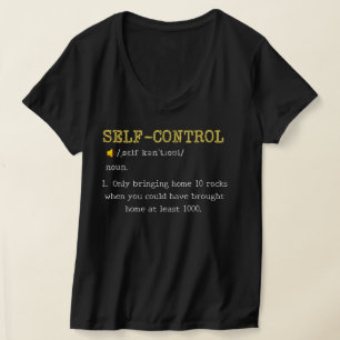 Selbstkontrolle Definition Lustig Personalisiert T-Shirt