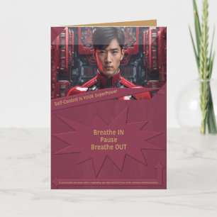 Selbstkontrolle ist Ihr SuperPower Dankeskarte