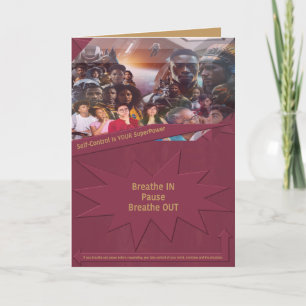 Selbstkontrolle ist Ihr SuperPower Dankeskarte