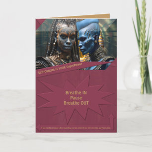 Selbstkontrolle ist Ihr SuperPower Dankeskarte