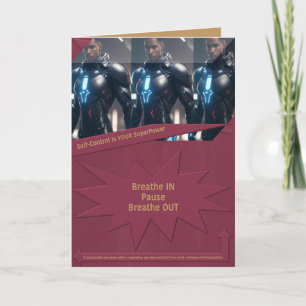 Selbstkontrolle ist Ihr SuperPower Dankeskarte