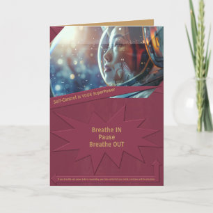 Selbstkontrolle ist Ihr SuperPower Dankeskarte