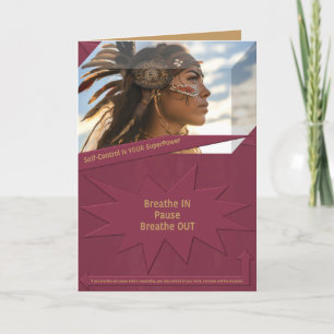 Selbstkontrolle ist Ihr SuperPower Dankeskarte