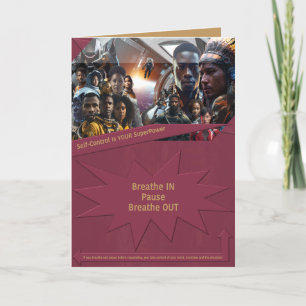 Selbstkontrolle ist Ihr SuperPower Dankeskarte