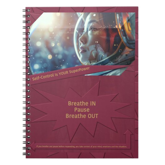 Selbstkontrolle ist Ihr SuperPower Notizblock (Vorderseite)