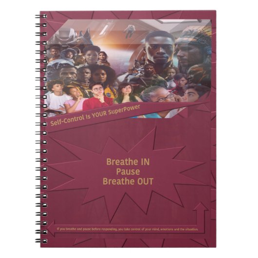 Selbstkontrolle ist Ihr SuperPower Notizblock (Vorderseite)