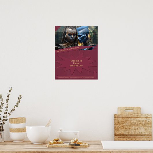 Selbstkontrolle ist Ihr SuperPower Poster (Küche)