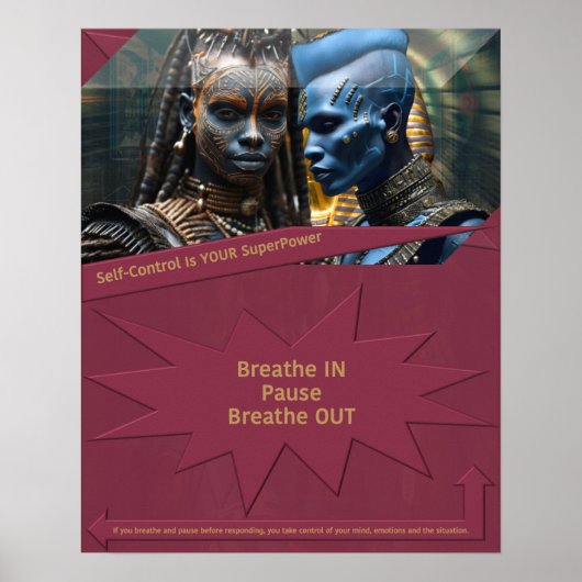Selbstkontrolle ist Ihr SuperPower Poster (Vorne)
