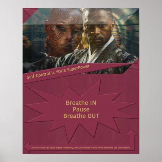 Selbstkontrolle ist Ihr SuperPower Poster (Vorne)