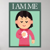 Selbstliebe-Affirmationsposter Poster (Vorne)