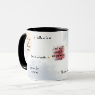 Selbstliebe Bestätigungs-Tasse Tasse