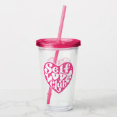 Selbstliebe-Club Acryltrinkbecher (Rückseite)