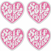 Selbstliebe Club Aufkleber (Vorderseite)