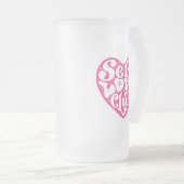 Selbstliebe-Club Mattglas Bierglas (VorderseiteRechts)